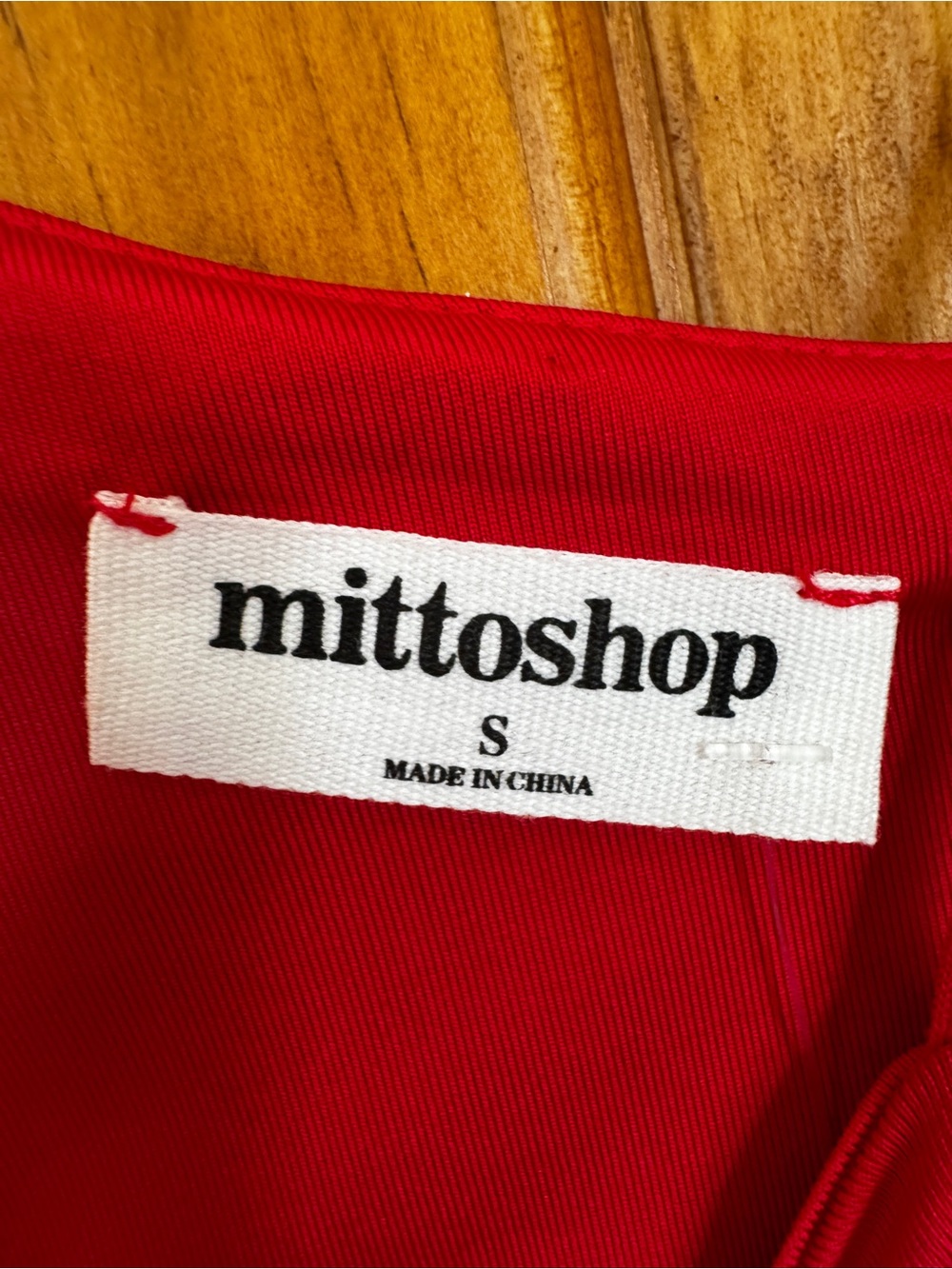 mittoshop One-Shoulder Ruffle Tank Top - Red - Picture 3 of 3
